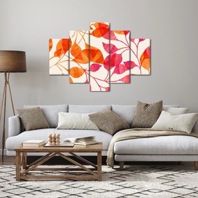 Tablou - Frunze portocalii (150x105 cm)