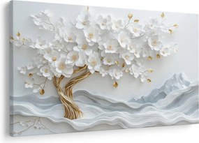Tablou – Arborele vieții 3D elegant (90x60 cm)