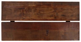 Masa de bar, maro inchis, 150x70x107 cm, lemn masiv reciclat 1, 150 x 70 x 107 cm