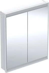 Dulap incastrat cu oglinda Geberit One ComfortLight 75 cm alb