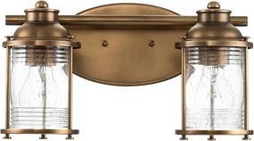 Quintiesse QN-ASHLANDBAY2-NBR-BATH – Lampă de baie ASHLAND BAY, 2x E27, 60 W, 230 V, IP44