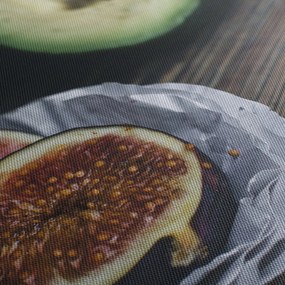 Tablou cu fistic și avocado (cu ceas) (90x30 cm)