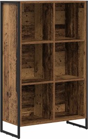 vidaXL Dulap pentru cărți Lemn Vechi 99.5 x 30 x 108.5 cm