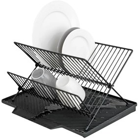 Scurgător vase Wenko Nelia, 34 x 40 cm, gri