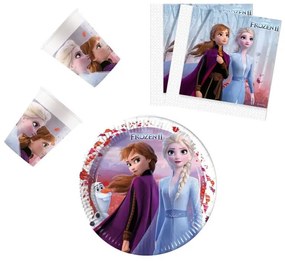 Disney Regatul de gheață Leaf set de petrecere 36 de bucăți cu farfurie de 23 cm