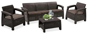 Set mobilier de grădină Corfu set II max maro