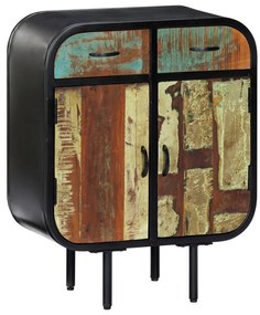 Servanta, 60 x 30 x 75 cm, lemn masiv reciclat 1, Multicolour