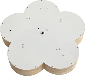 Plafonieră pentru copii din lemn cu alb - Lucille