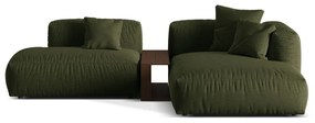 Colțar modular verde (cu colț pe partea dreaptă) Martina – Micadoni Home