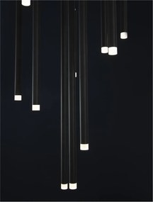 Lustra cu 10 pendule LED design tubular TRIMLE