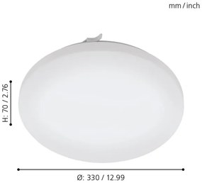 Plafonieră LED pentru baie Eglo 79523 TUSCOLA LED/14,6W/230V IP44