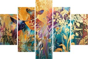 Tablou - Pictura abstractă a naturii (150x105 cm)