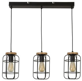 Lustra cu 3 pendule design geometric Vision Cage