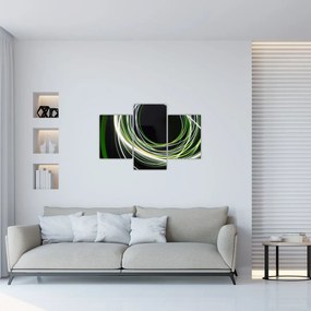 Obraz cu linii verzi (90x60 cm)