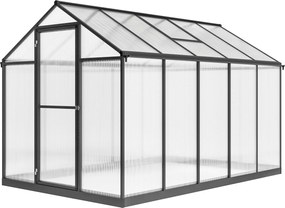 Outsunny Seră de grădină din aluminiu și policarbonat, cu ferestre superioare reglabile 303x183x195cm transparent | Aosom Romania