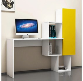 Masă PC Acai (Alb + Galben). 1088274
