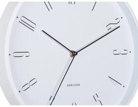 Karlsson 5988WH ceas de perete design alb, dia. 30cm