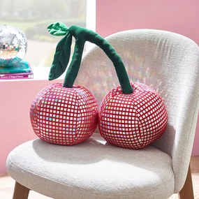 Pernă decorativă din pluș 25x30 cm Disco Cherries – Catherine Lansfield