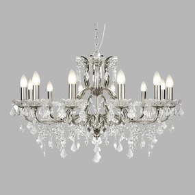Candelabru stil clasic cu 12 brate Paris argintiu satin 87312-12SS SRT
