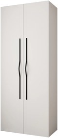 Dulap de haine 100 cm Carmela 40-2 (alb + Negru). 1126545