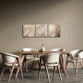 Tablou - Mandala (cu ceas) (90x30 cm)