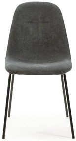 Scaune de dining gri-închis 4 buc. Renne – Marckeric