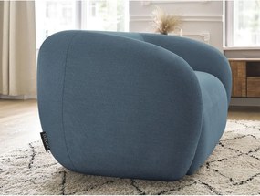 Canapea albastră cu tapițerie din chenille 160 cm Celine – Bobochic Paris