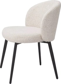 Set de 2 scaune design LUX Lloyd, boucle crem