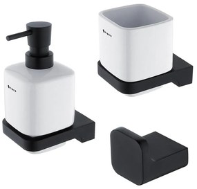 Dozator de săpun, suport de periuțe și cârlig de perete NIMCO MAC set-31K-T-90 MAYA