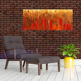 Tablou cu abstracție pictată (120x50 cm)