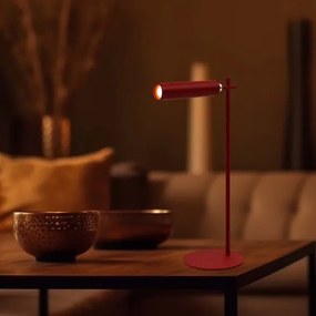 Lampă de birou LED magnetică reglabilă LED/3W/5V 4000K 1500 mAh roșie