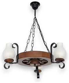 Lustră pe lanț Brilagi ROATA 3xE14/40W/230V fag/nuc