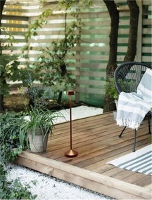 Lampadar/Lampa de podea LED de exterior IP65 ARION maro rustic