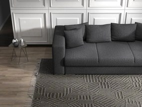 Canapea extensibilă dumonde cu ladă de depozitare si sezut confortabil din spuma high-density, Gloria Enjoy grafit 240x100 cm