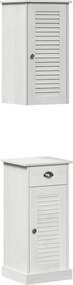 vidaXL Set de mobilier pentru baie cu sertar VIGO 2 pcs Maro și alb