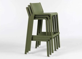 Scaun de Bar, Exterior, Nardi - Trill Stool Mini - Mattone