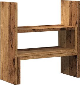 vidaXL Organizator birou, lemn vechi, 40x17x41 cm, lemn prelucrat