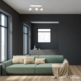 Lampă spot JOKER WHITE WOOD 3xGU10/8W/230V