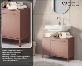 Dulap sub chiuvetă maro cu aspect mat 80x59 cm Laurino – Germania