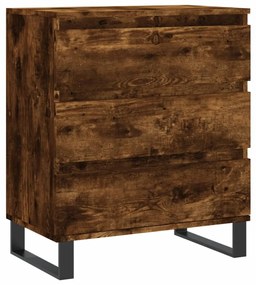 vidaXL Servantă, stejar fumuriu, 60x30x75 cm, lemn compozit