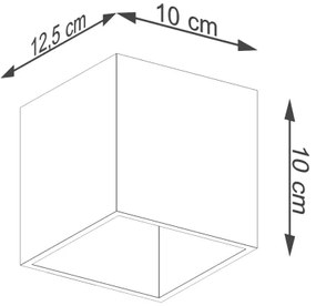 Aplică perete QUAD 1xG9/40W/230V beton
