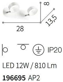 Aplica LED directionabila OBY AP2 196695