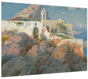 Tablou - William Stanley Haseltine, Santa Maria a Cetrella, Anacapri, reproducere (70x50 cm)