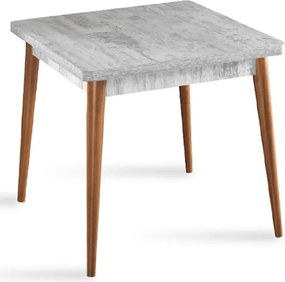 Masa bucatarie Brigitte, patrat, culoare alb 80 cm