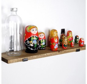 Raft decorativ de perete Dupone 9 (Nuc + negru) . 1093660