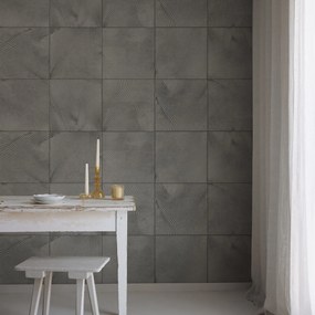 Fototapet, Craft Tiles, Gray, Rebel Walls