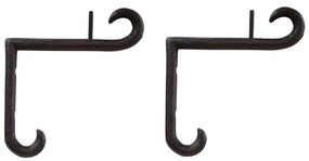 Cuier de perete decorativ, din fonta, Rideau