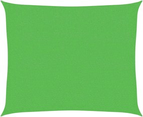 vidaXL Pânză parasolar, verde deschis, 2,5x3 m, HDPE, 160 g/m²