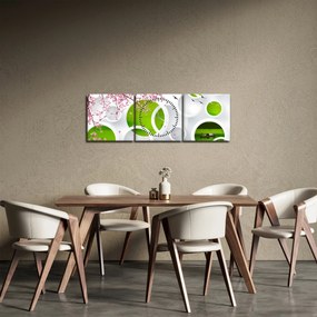 Tablou - Ponton peste lac (cu ceas) (90x30 cm)