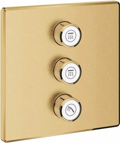 Baterie dus incastrata Grohe Grohtherm SmartControl pentru 3 iesiri auriu periat Cool Sunrise